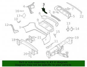Suport bara spate sub stop dreapta pentru Mercedes X167 GLS 450 580 20-26