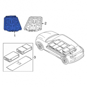 Аккумуляторная батарея ВВБ в сборе Ford Mustang Mach-E 21-22 98 kWh RWD Extended Range