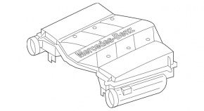Корпус воздушного фильтра Mercedes W164 ML X164 GL W251 R бензин