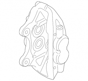Суппорт в сборе передний правый BMW 4 F32/33/36 14-17 N26, N55. B48 синий, M Sport