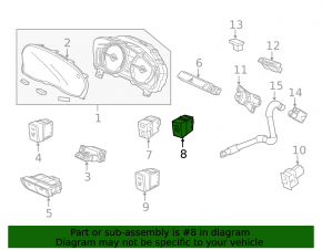 Кнопка парковочного ассистента Acura MDX 14-16