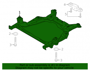 Подрамник передний Ford Edge 15-24 2.0T