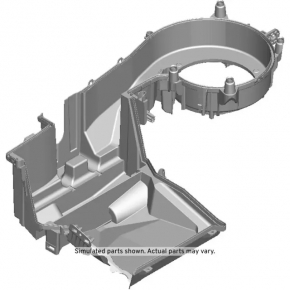 Корпус голый кондиционер, левая часть Chevrolet Volt 11-15