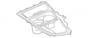 Накладка центральной консоли с подстаканниками BMW 4 F32/33/36 16-20