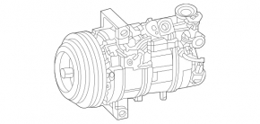 Компрессор кондиционера Mercedes H247 GLA 24-26 M260