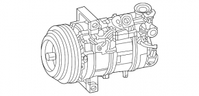 Компрессор кондиционера Mercedes H247 GLA 24-26 M260