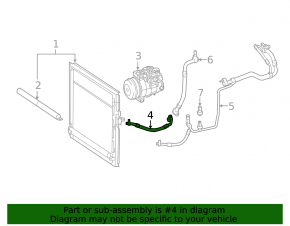 Compresor-condensator conductă aer condiționat Mercedes W166 ML 12-15