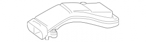 Воздухоприемник правый Mercedes GLS-class X166 15-19 3.0, задняя часть