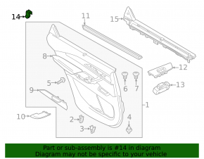 Крючок шторки двери задней правой Mazda CX-9 16-23 черный