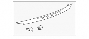 Молдинг крышки багажника Chevrolet Impala 14-20