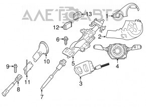 Рулевая колонка BMW X5 F15 14-18 с электро регулировкой