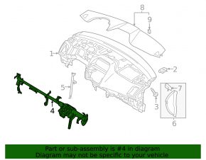 Труба подторпедная усиление Mitsubishi Outlander Sport ASX 10-23