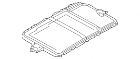 Panoramă completă pentru BMW X5 F15 14-18, culoare gri GRAU