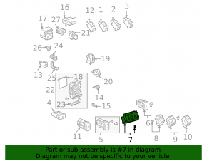 Кнопки управления подогревом сидений Lexus RX300 RX330 RX350 RX400h 04-09