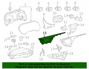 Монитор, дисплей Toyota Camry v70 18-19 полез хром
