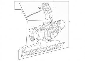 Турбина в сборе с коллектором Mercedes W167 GLE 450 20-23 3.0h