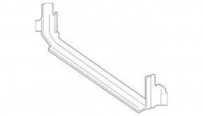 Cadru inferior de montare a radiatorului pentru Mercedes Metris W447 16-23
