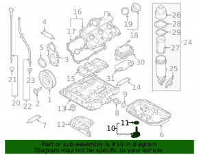 Датчик уровня масла двигателя Audi Q7 4L 10-15