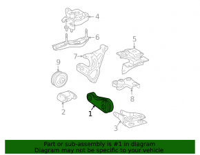 Подушка двигателя передняя Toyota Prius 20 04-09