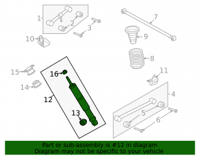 Amortizor spate dreapta pentru Lexus LX570 08-21