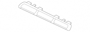 Молдинг решетки радиатора grill верхний левый Mercedes W167 GLE 350 450 20-23 хром