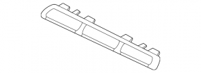 Молдинг решетки радиатора grill верхний левый Mercedes W167 GLE 350 450 20-23 хром