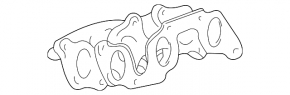 Коллектор выпускной задний Lexus RX300 98-03 с лямбдой
