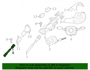 Рулевой карданчик нижний BMW X5 E70 07-13