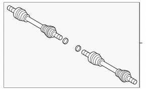 Привод полуось задняя левая Volvo XC60 18-26 T5, T6, B5