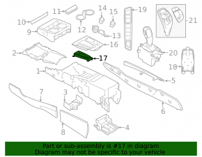 Накладка шифтера КПП BMW X5 F15 14-18 тычки