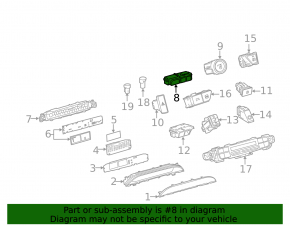 Кнопка TRACK OFF Toyota Prius 50 Prime 17-22 без парктроников