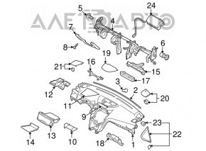 Multi display assembly Subaru Outback 10-14