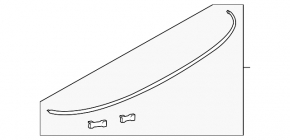 Spoiler spate Audi A5 F5 17-19 cromat premium, prestigiu