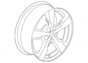 Диск колесный R17 x 7J 5*115 Chevrolet Volt 11-15 хром