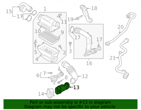 Воздуховод на фильтр Ford Explorer 20-24 3.0T