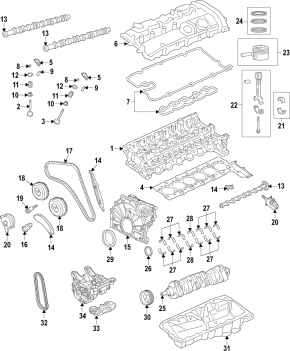 Натяжитель цепи BMW X7 G07 19-26 3.0T