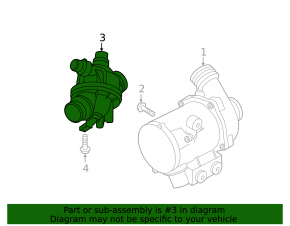 Корпус термостата BMW 1 E82 08-13 N51, N52, N55
