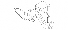 Воздухоприемник Lexus RX350 10-15