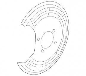 Кожух тормозного диска задний правый Buick Encore 13-22 FWD