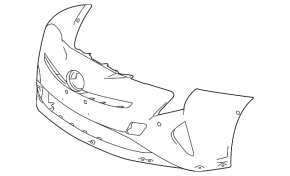 Бампер передний голый Toyota Prius 50 16-18