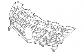 Решетка радиатора grill Toyota Prius 30 13-15 рест