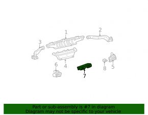 Воздуховод центральный Lexus IS200 IS300 99-05
