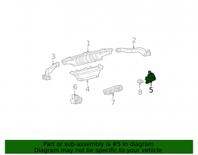Воздуховод правый Lexus IS200 IS300 99-05