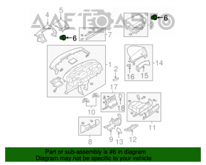 Воздуховод левый Mazda3 03-09 HB