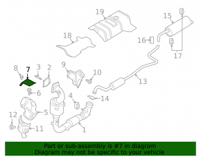 Защита коллектора верхняя Ford Ecosport 18-21 1.0T