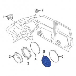 Динамик дверной задний левый Ford Ecosport 18-22 Bang & olufsen