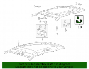 Ручка потолка задняя левая Ford Escape MK4 20-22 серая