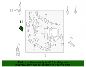 Suport aripă dreapta pentru Lexus GX460 10-23