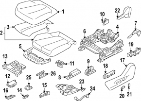 Водительское сидение Subaru Forester 25-26