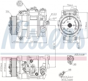Компрессор кондиционера Mercedes S-class W221 06-13